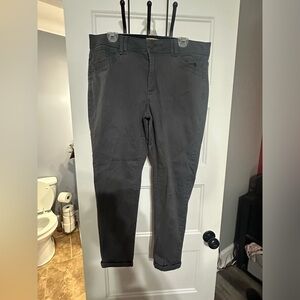 Democracy "Ab"solution Colored Ankle Skimmer Pants gently used, dk gray sz 16
